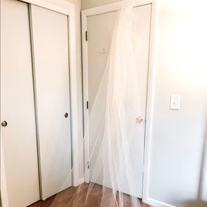 Cathedral wedding veil